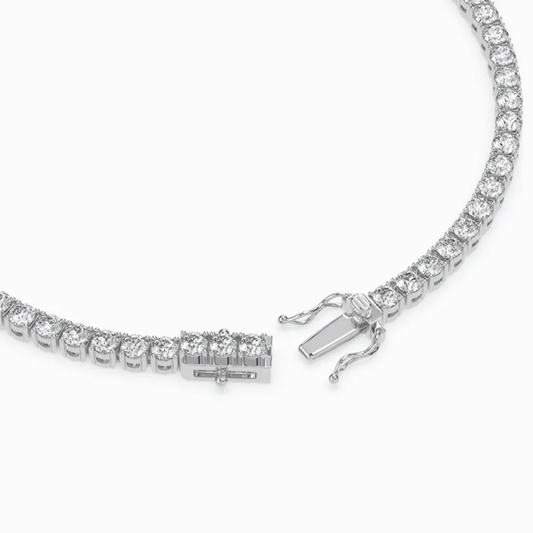 Fancy Yellow Heart Tennis Lab Diamond Bracelet (5 ct. tw.) 18K White Gold