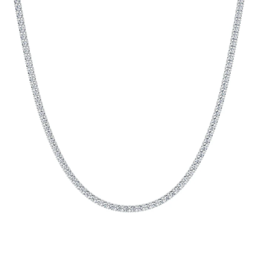 Tennis Lab Diamond (9 ct.) Necklace (16 in.) 18K White Gold
