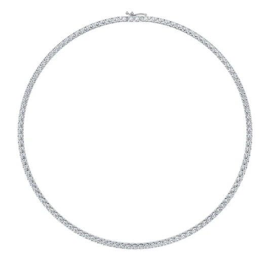 Tennis Lab Diamond (18 ct.) Necklace (16 in.) 18K White Gold