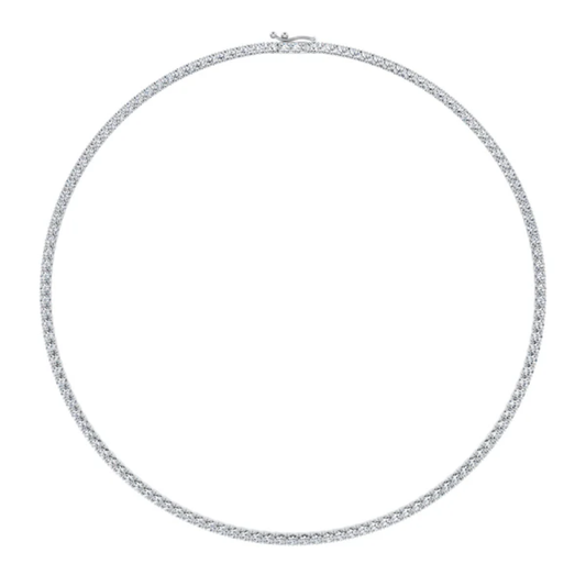 Tennis Lab Diamond (15 ct.) Necklace (16 in.) 18K White Gold