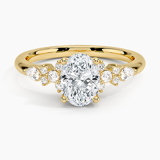ecomposer-view with diamond shape-oval,ecomposer-size-1-ct,ecomposer-metal type-yellow-gold-18k