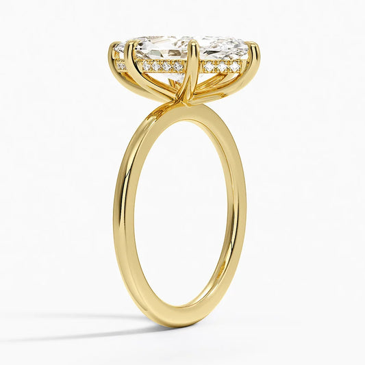 ecomposer-view with diamond shape-marquise, ecomposer-metal type-yellow-gold-18k
