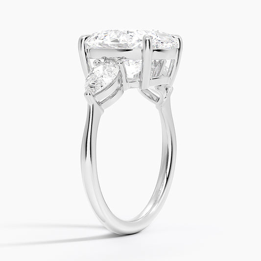 ecomposer-view with diamond shape-oval, ecomposer-metal type-white-gold-18k