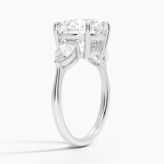 ecomposer-view with diamond shape-round, ecomposer-metal type-white-gold-18k