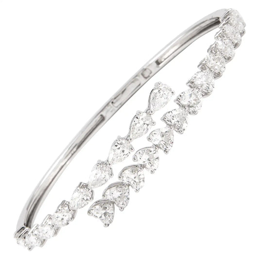 Pear Cuff Bracelet ( 0.85 ct. tw) 18K Gold