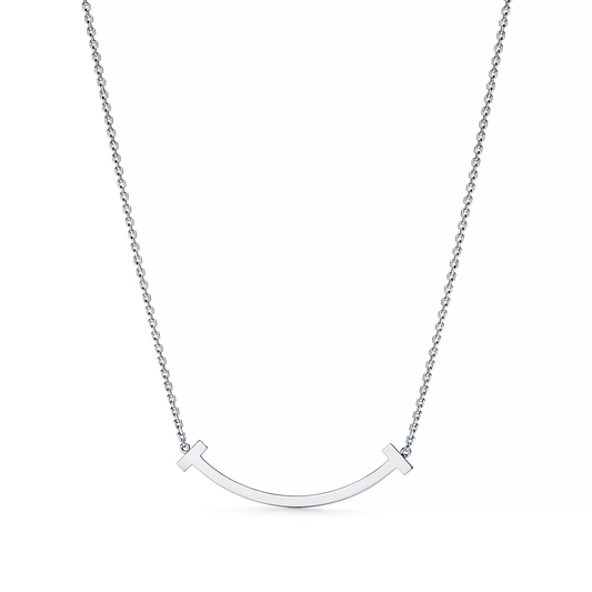 Necklace | White Gold | Medium | Smile | 0.5 ct | 18 in