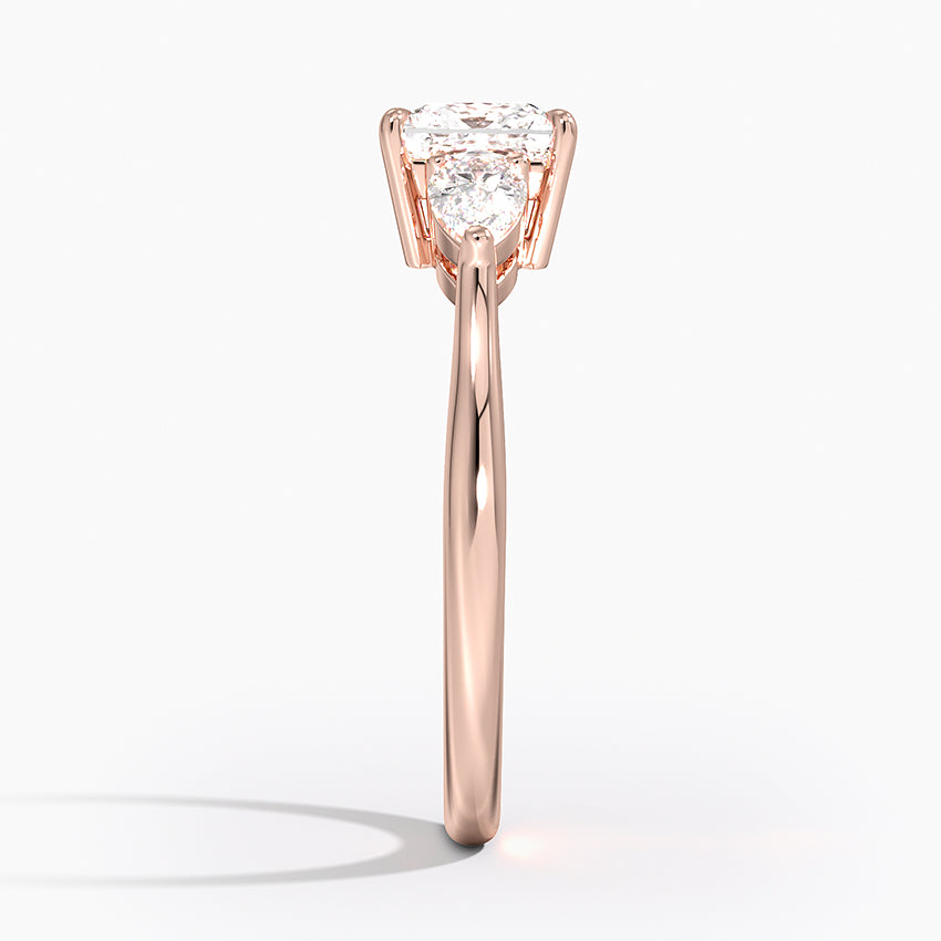 ecomposer-metal type-rose-gold-18K,ecomposer-ring setting-trilogy