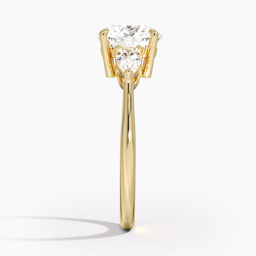 ecomposer-metal type-yellow-gold-18K,ecomposer-ring setting-trilogy