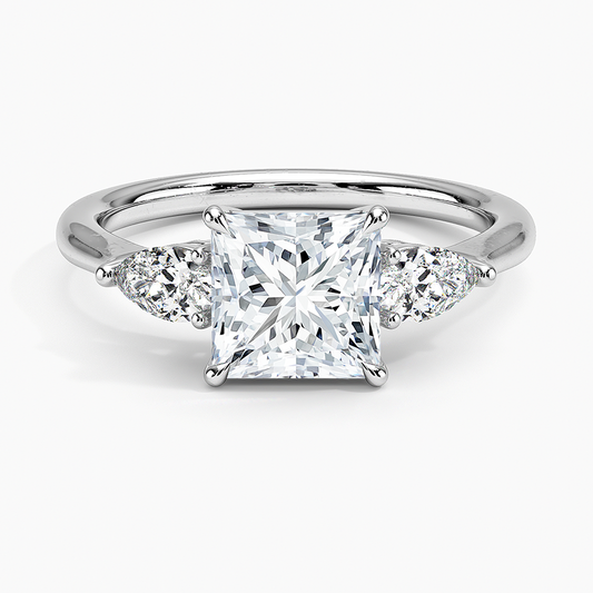 ecomposer-view with diamond shape-princess,ecomposer-size-1.5-ct,ecomposer-metal type-white-gold-18k
