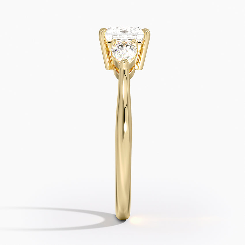 ecomposer-metal type-yellow-gold-18K,ecomposer-ring setting-trilogy