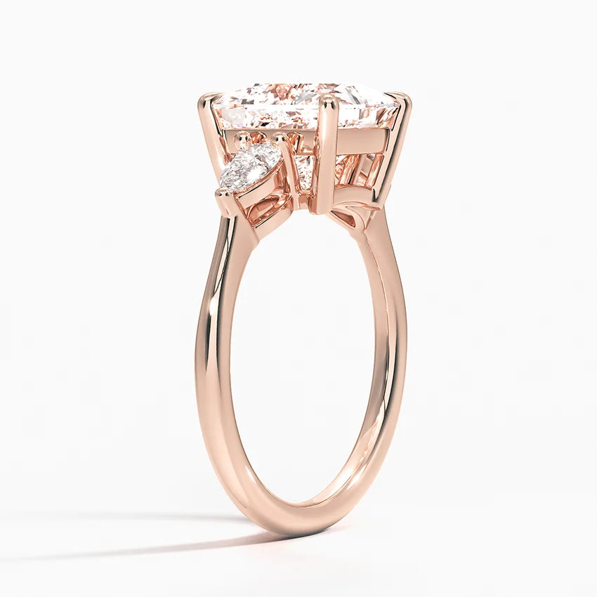 ecomposer-metal type-rose-gold-18K,ecomposer-ring setting-trilogy