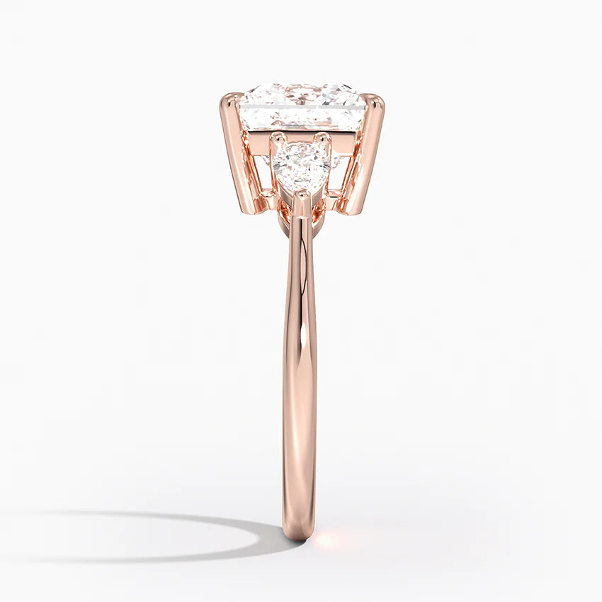 ecomposer-metal type-rose-gold-18K,ecomposer-ring setting-trilogy