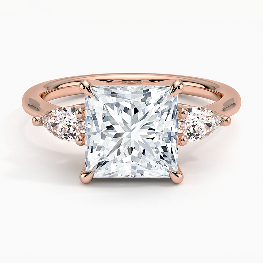 ecomposer-metal type-rose-gold-18K,ecomposer-ring setting-trilogy