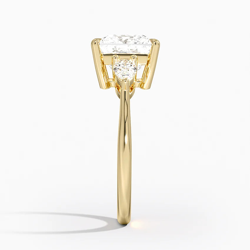 ecomposer-metal type-yellow-gold-18K,ecomposer-ring setting-trilogy