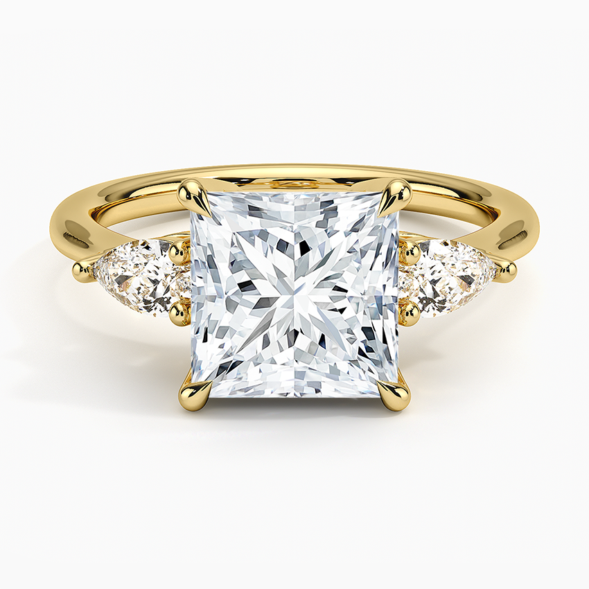 ecomposer-metal type-yellow-gold-18K,ecomposer-ring setting-trilogy