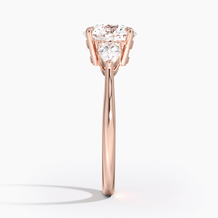 ecomposer-metal type-rose-gold-18K,ecomposer-ring setting-trilogy