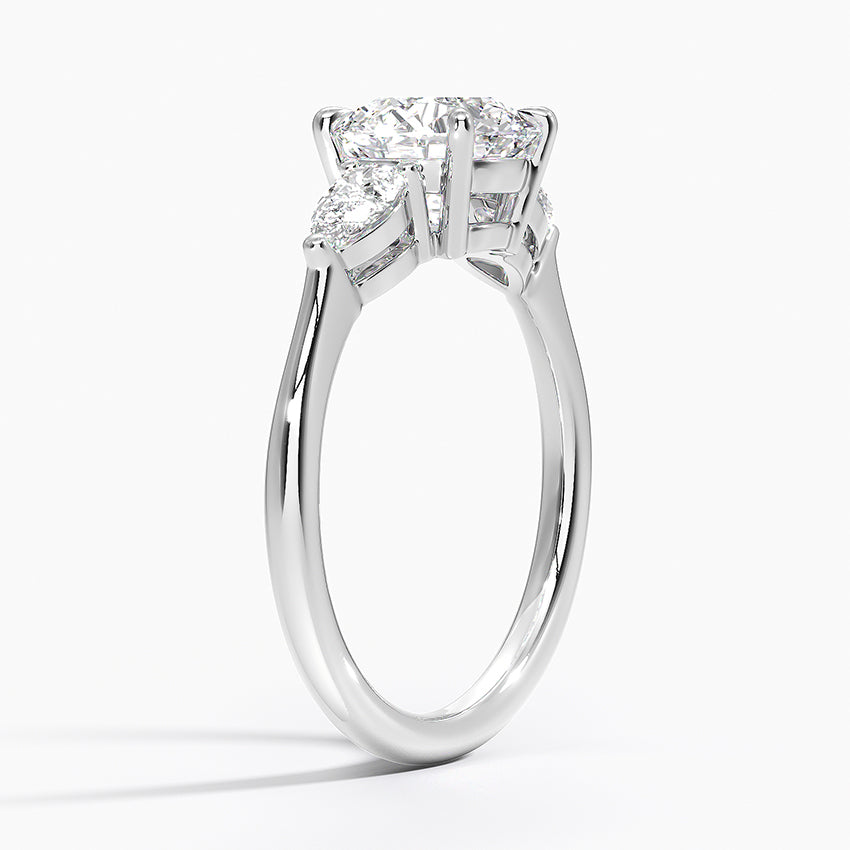 ecomposer-metal type-white-gold-18K,ecomposer-ring setting-trilogy