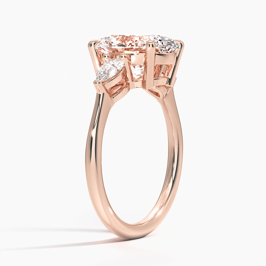 ecomposer-metal type-rose-gold-18K,ecomposer-ring setting-trilogy
