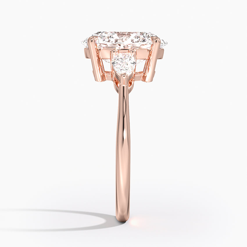 ecomposer-metal type-rose-gold-18K,ecomposer-ring setting-trilogy