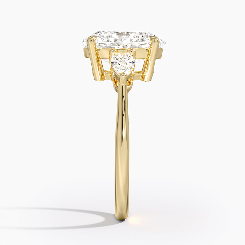 ecomposer-metal type-yellow-gold-18K,ecomposer-ring setting-trilogy