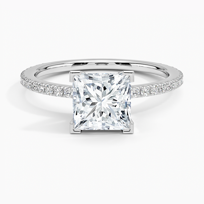 ecomposer-metal type-white-gold-18K,ecomposer-ring setting-pave