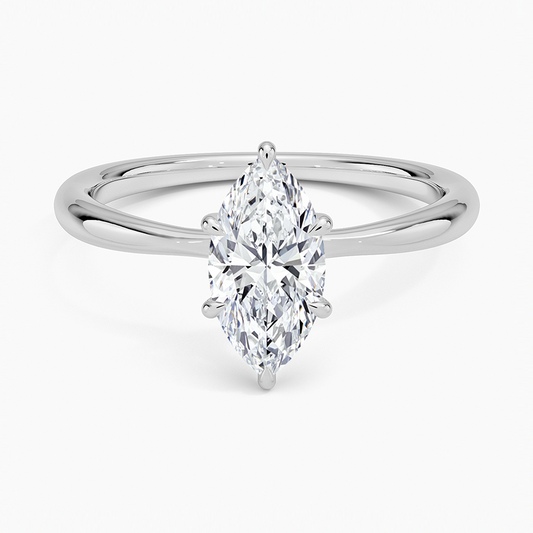 ecomposer-metal type-white-gold-18K,ecomposer-ring setting-solitaire