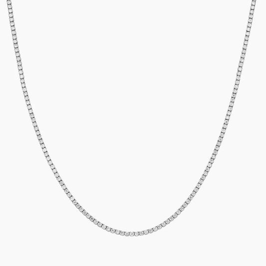 Tennis Lab Diamond (5 ct.) Necklace (16 in.) 18K White Gold
