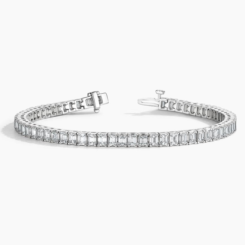 Bracelet | 9 ct | White Gold | Tennis Bracelet | Emerald