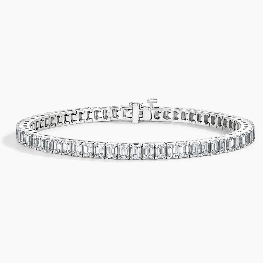 Bracelet | 9 ct | White Gold | Tennis Bracelet | Emerald