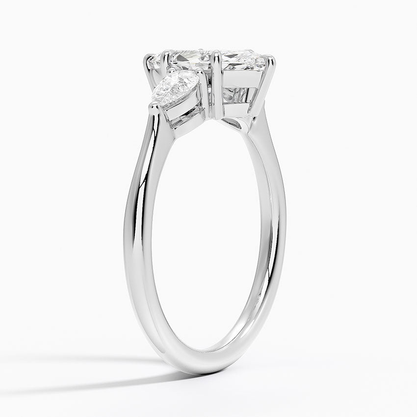 ecomposer-metal type-white-gold-18K,ecomposer-ring setting-Trilogy