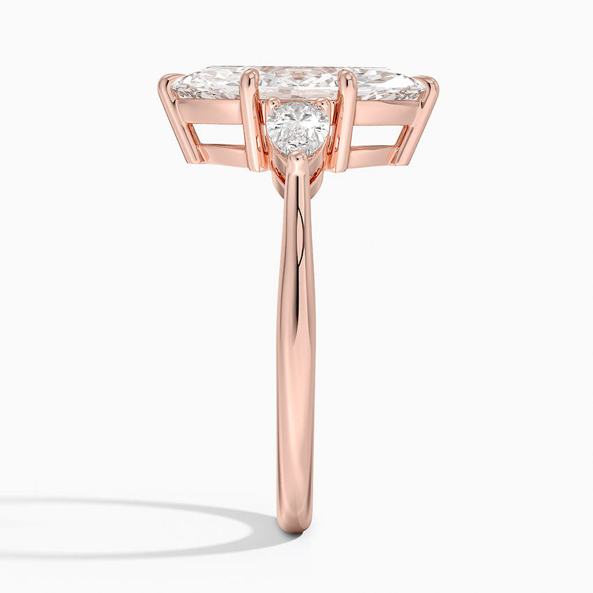 ecomposer-metal type-rose-gold-18K,ecomposer-ring setting-Trilogy