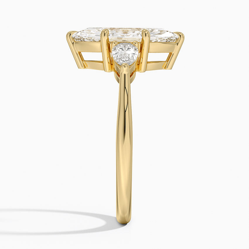 ecomposer-metal type-yellow-gold-18K,ecomposer-ring setting-Trilogy