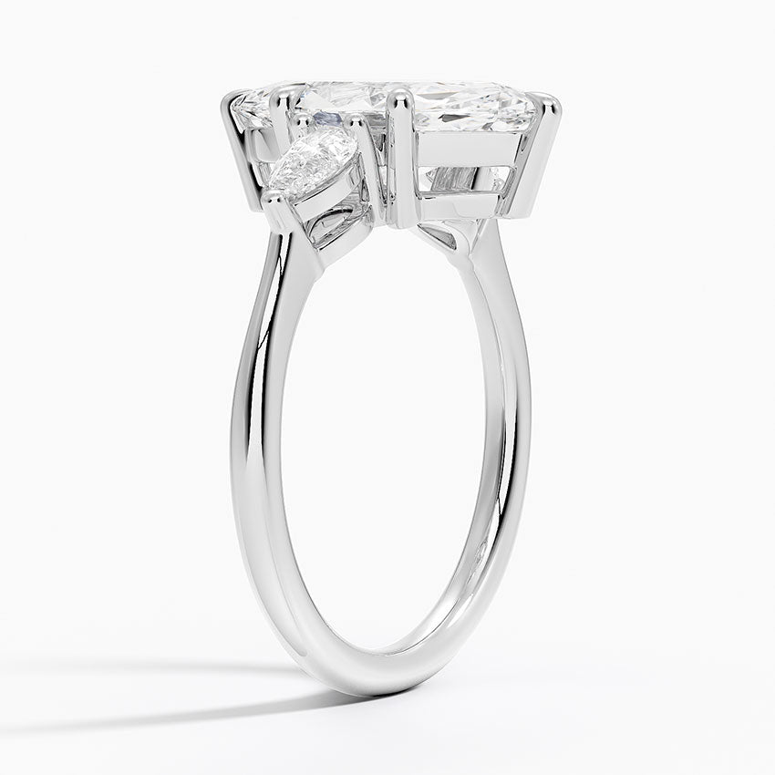 ecomposer-metal type-white-gold-18K,ecomposer-ring setting-Trilogy