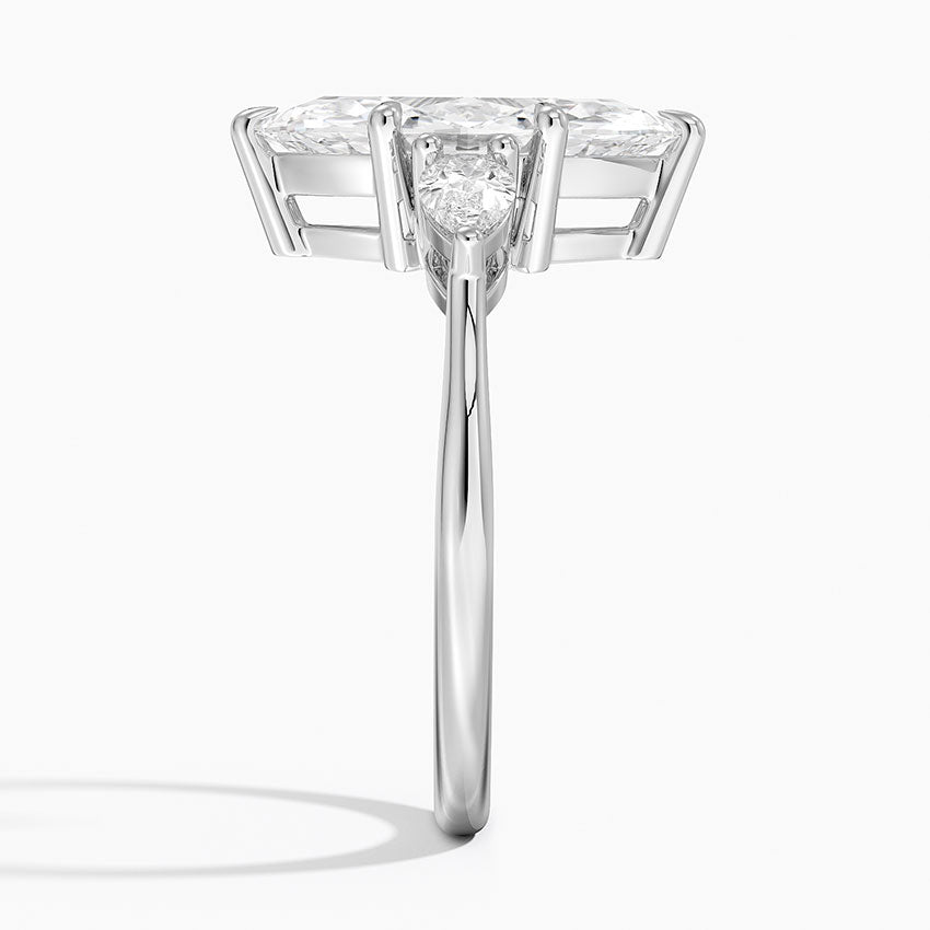 ecomposer-metal type-white-gold-18K,ecomposer-ring setting-Trilogy