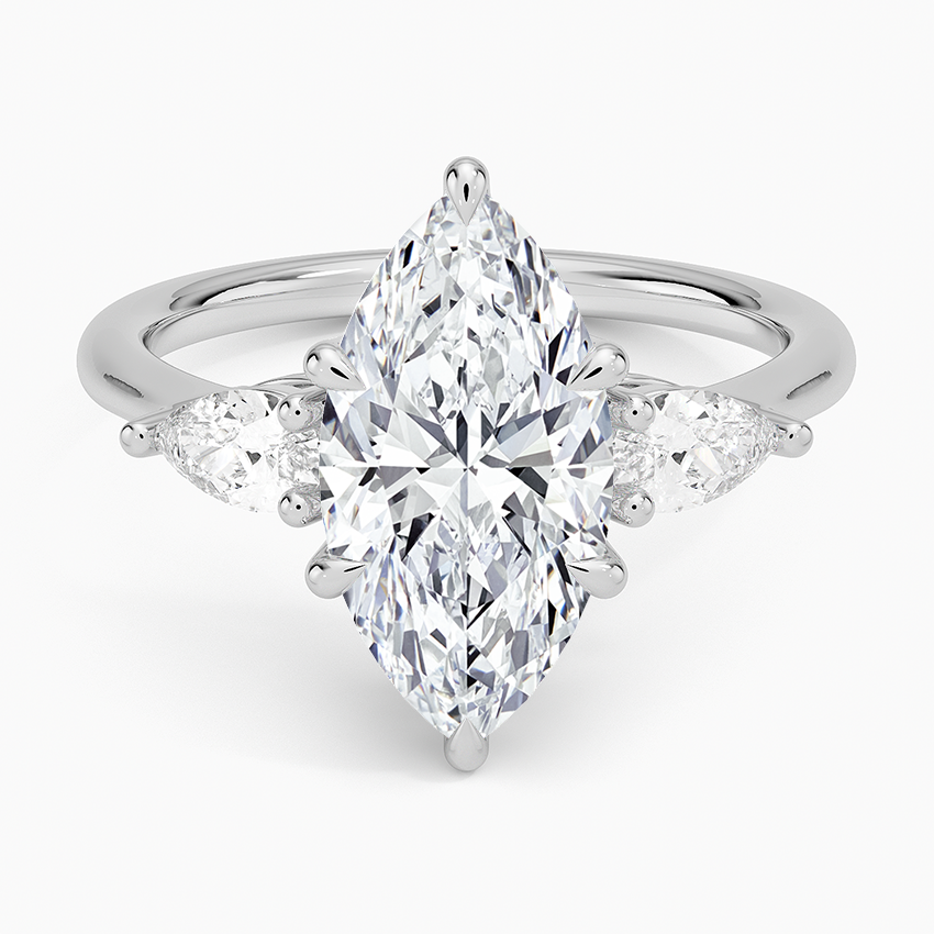 ecomposer-metal type-white-gold-18K,ecomposer-ring setting-Trilogy