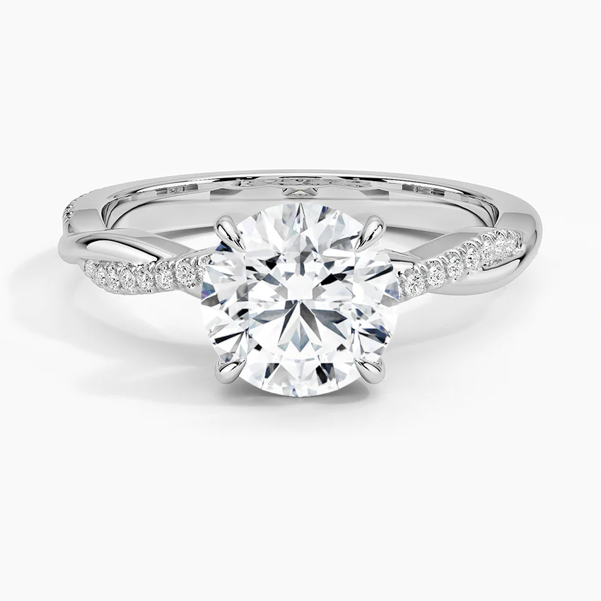 ecomposer-metal type-rose-gold-18K,ecomposer-ring setting-twisted
