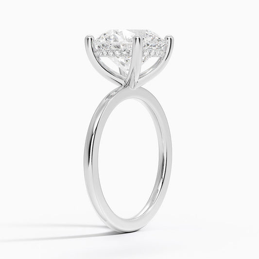 ecomposer-view with diamond shape-round, ecomposer-metal type-white-gold-18k