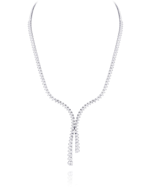 Bridal Lab Diamond (14 ct.) Drop Necklace (18 in.) 3/4 Diamonds 18K White Gold