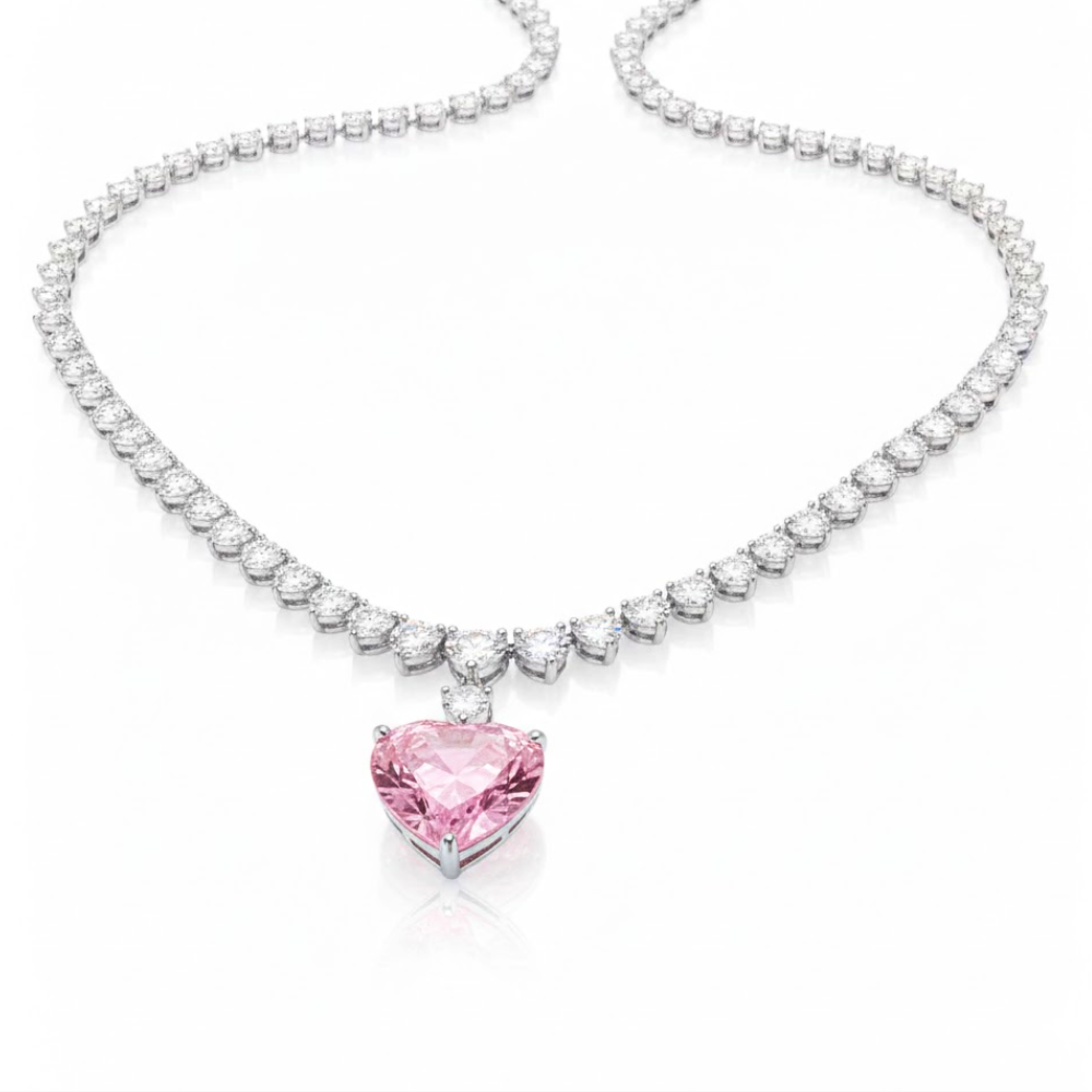 45 Carat Rosaline High Jewelry Bridal Lab-Grown Diamond Set 18K White Gold