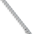 Pink Heart Tennis Lab Diamond Bracelet (5 ct. tw.) 18K White Gold