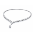 Alexandia Pear Lab Diamond (21 ct.) Necklace (16 in | 40 cm) 18K White Gold
