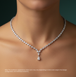 Alexandia Pear Lab Diamond (21 ct.) Necklace (16 in | 40 cm) 18K White Gold