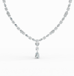 Amoura Round, Marquise, Pear Lab Diamond (34 ct.) Necklace (16 in | 40 cm) 18K White Gold