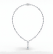 Amoura Round, Marquise, Pear Lab Diamond (34 ct.) Necklace (16 in | 40 cm) 18K White Gold