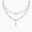 Nirvana Double Layer Lab Diamond (23 ct.) Necklace (17 in.) 18K White Gold