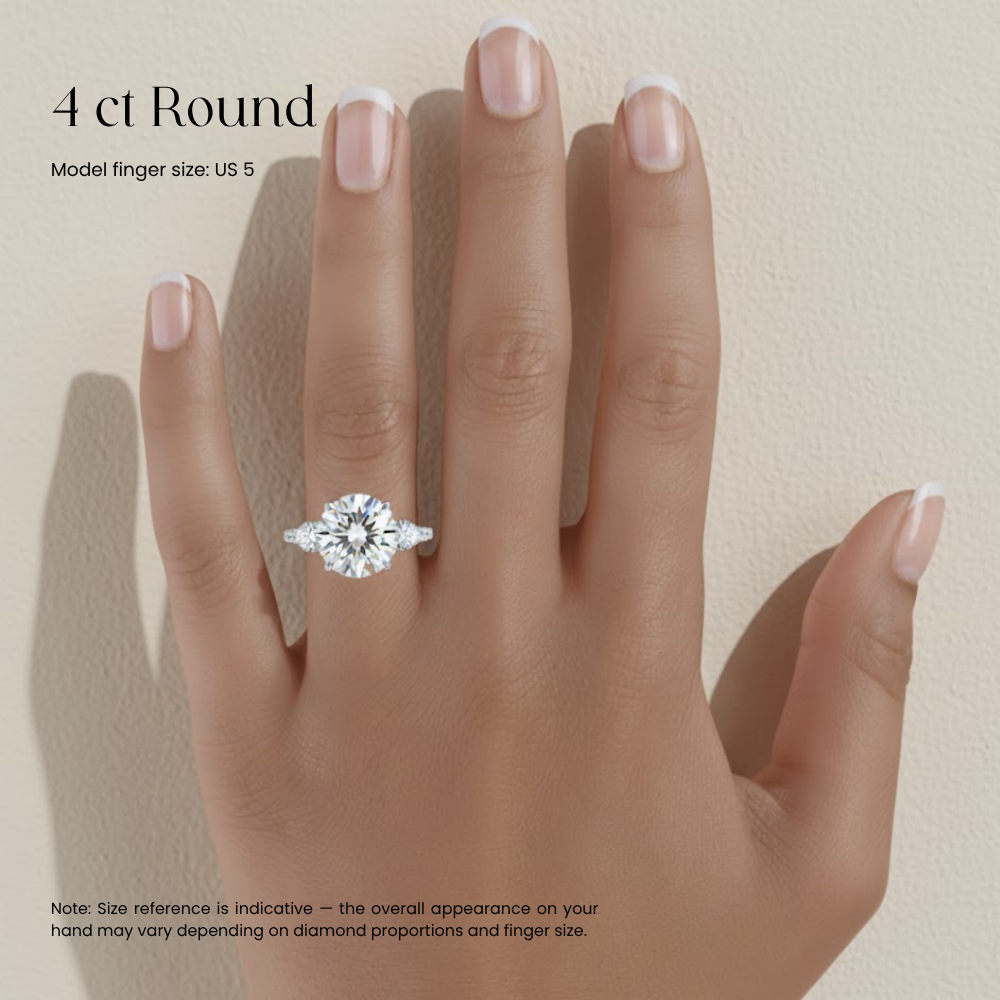 ecomposer-view with diamond shape-round, ecomposer-metal type-rose-gold-18k, ecomposer-view with diamond shape-round, ecomposer-metal type-white-gold-18k, ecomposer-metal type-yellow-gold-18k