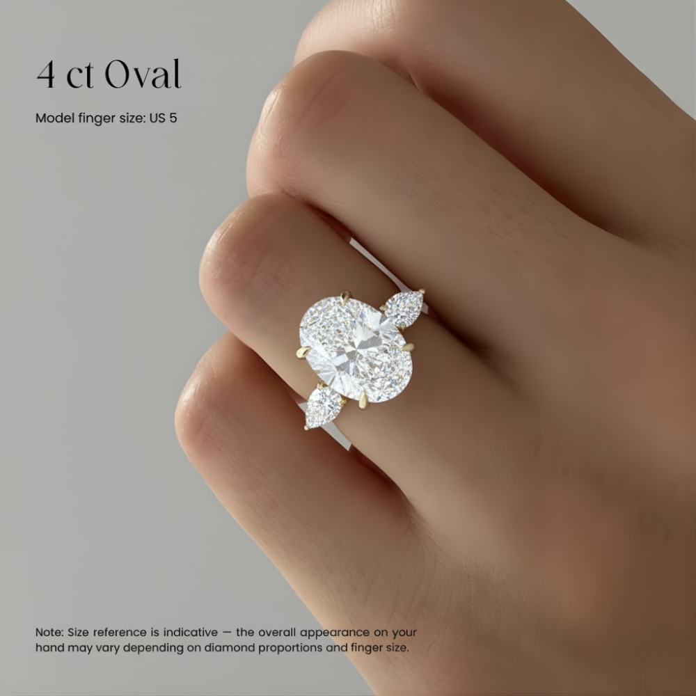 ecomposer-view with diamond shape-oval, ecomposer-metal type-rose-gold-18k, ecomposer-view with diamond shape-round, ecomposer-metal type-white-gold-18k, ecomposer-metal type-yellow-gold-18k