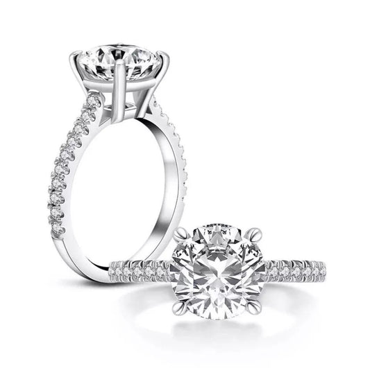 3 carat round IGI certified VS1 F lab diamond white gold 18karat. 8 carats lab diamomd VVS white gold tennis bracelet