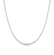 Tennis Graduated Lab Diamond (5 ct.) Necklace (16 in.) 18K White Gold