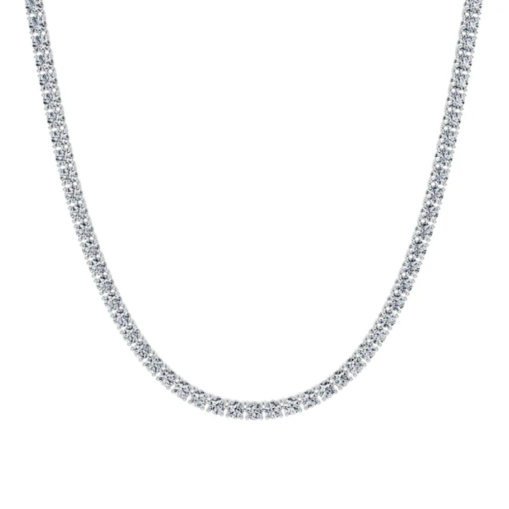 Tennis Lab Diamond (18 ct.) Necklace (16 in.) 18K White Gold